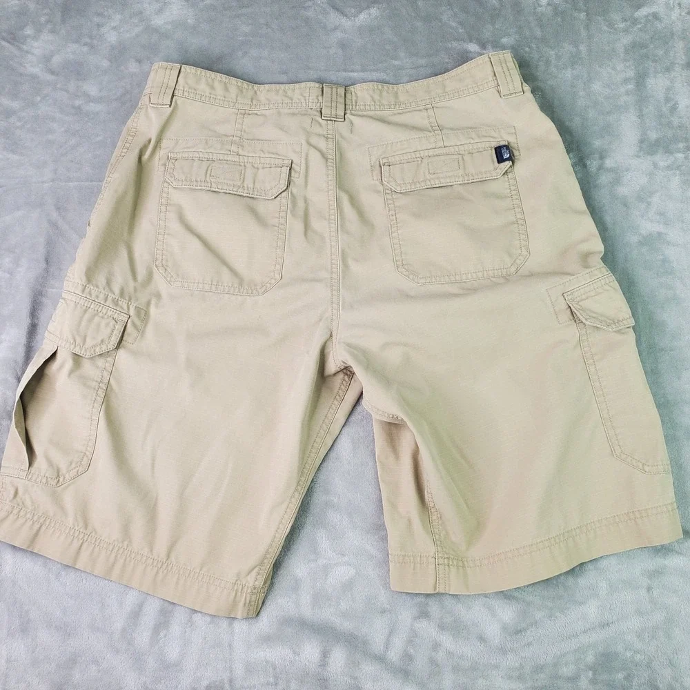 The North Face Cargo Shorts Men's 36 Outdoor Hiking Casual Beige‎ Shorts Vintage